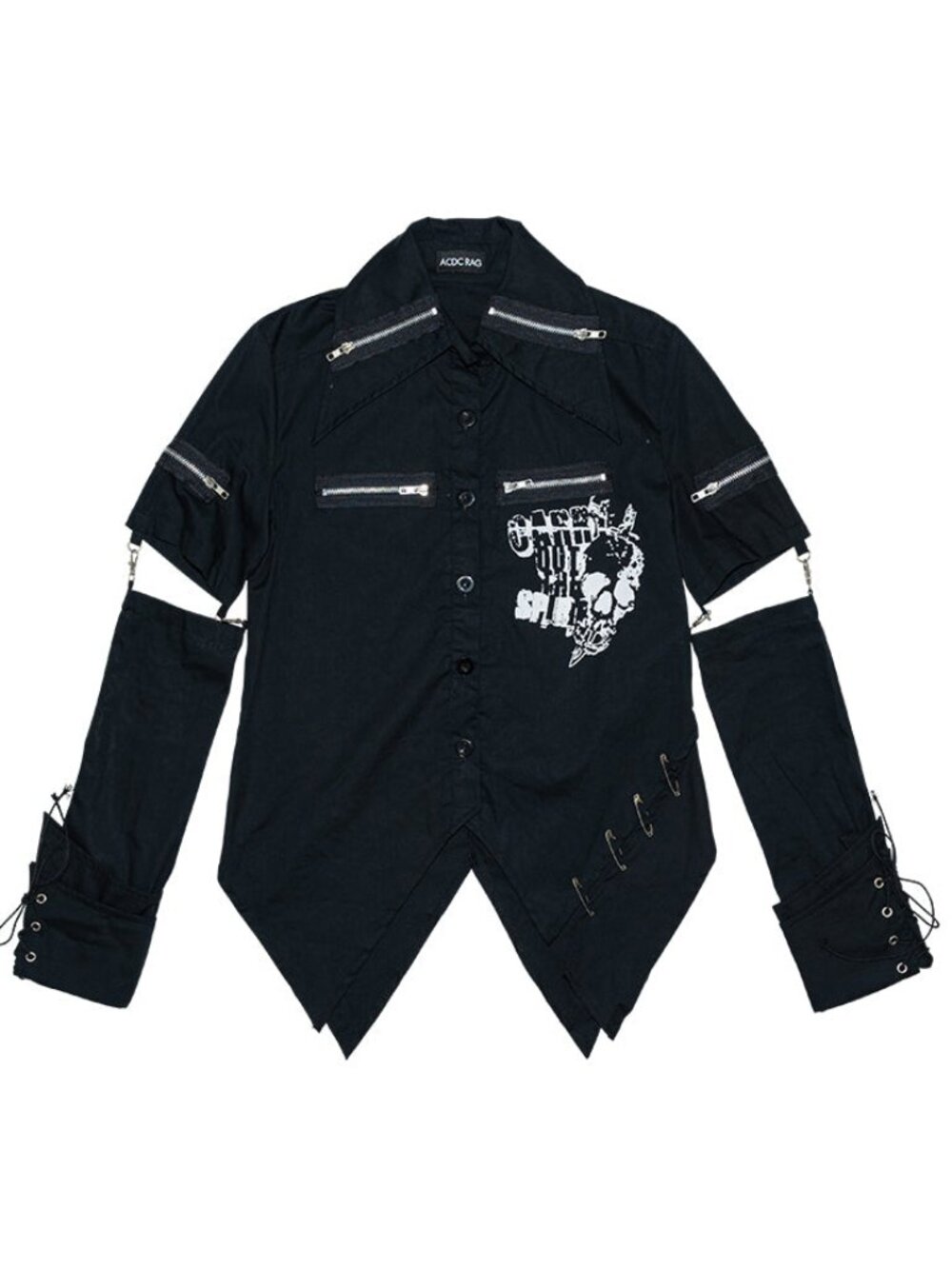 NEW ACDC RAG Punk Revival 1115 Black Shirt